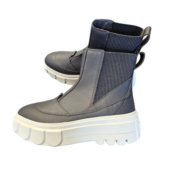 SOREL CARIBOU X Waterproof Platform Chelsea Boot Size 10 Leather Cushioned New - Picture 2 of 14